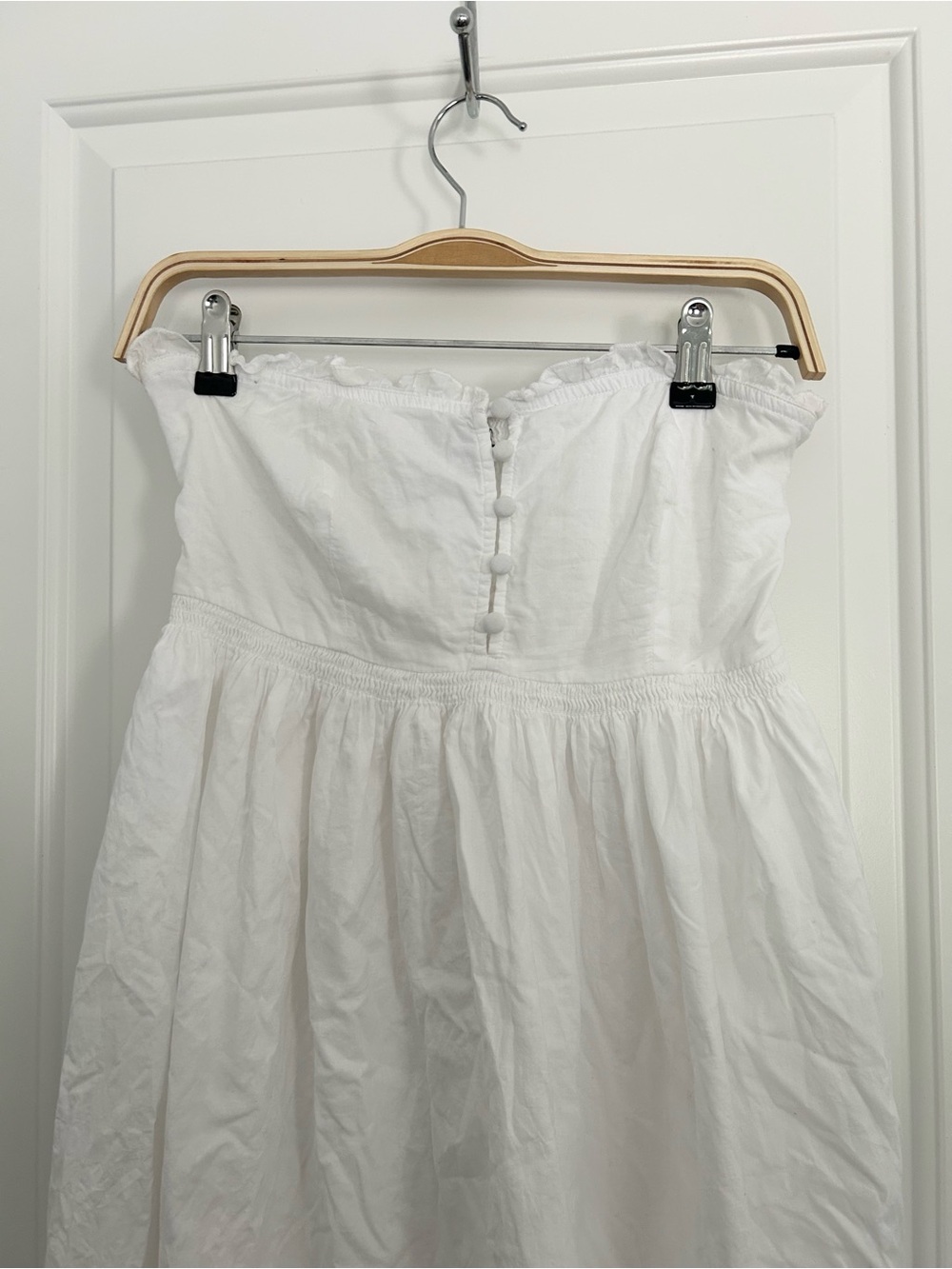 Urban Outfitters Strapless White Midi Dress - Picture 2 of 7